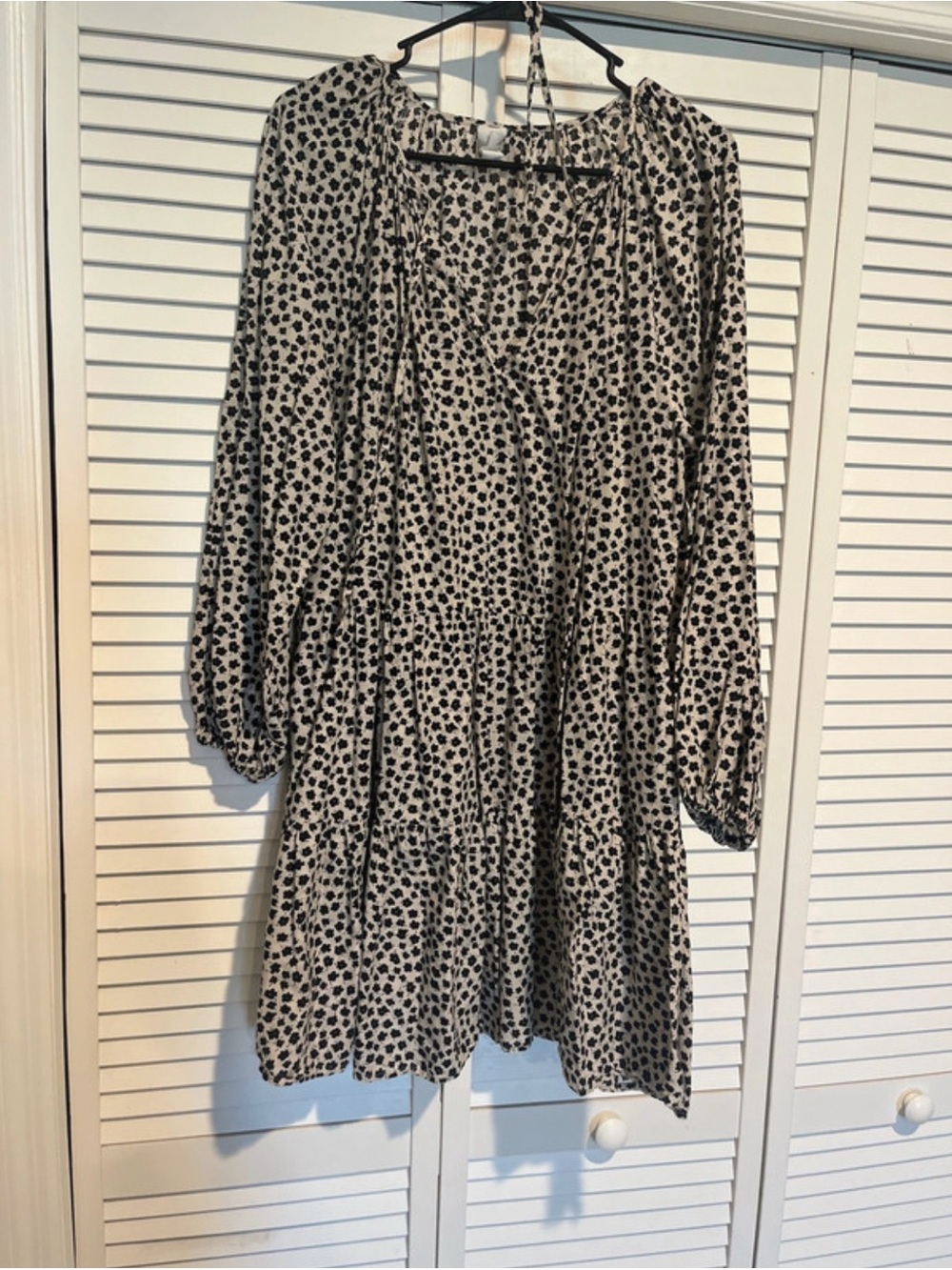 Target Black and White Dalmatian Print Tiered Mini Skirt